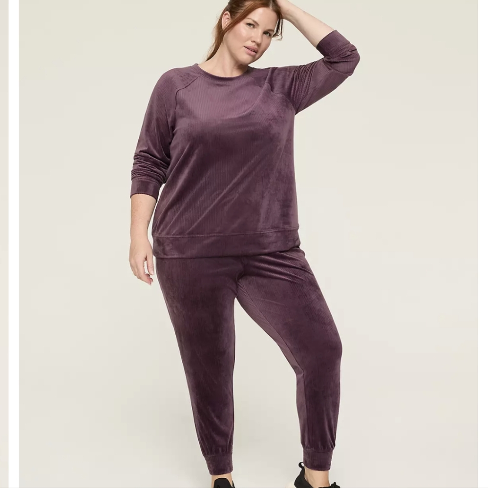 LIVI Ribbed Velour Jogger - Picture 2 of 7